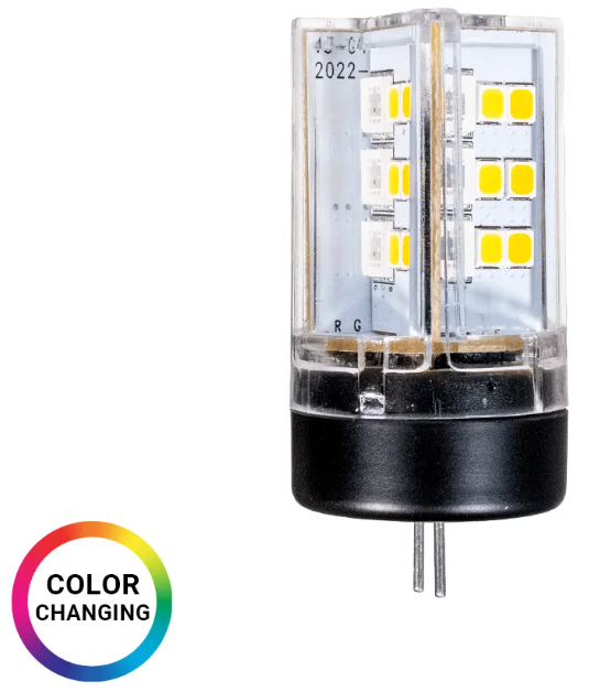 3.5W RGBCW G4 LED Bi-Pin Bulb (20W Halogen Replacement)