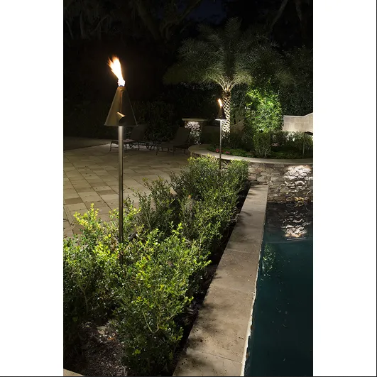 2-in-1 Tiki-Brass Torch Light (Bronze)