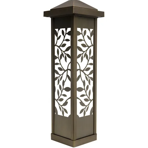 26 Decorative Leaf Steel Bollard Panel (Bronze)