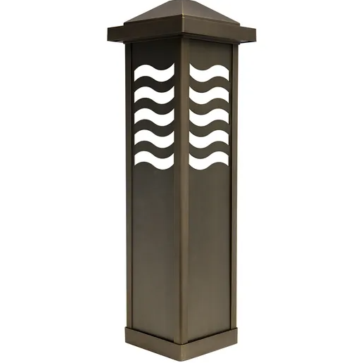 26 Decorative Wave Steel Bollard Panel (Bronze)