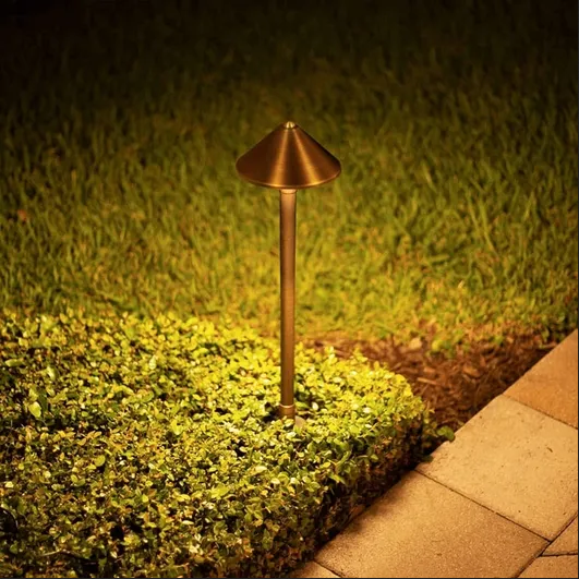 Conehead Brass Path & Area Light (Bronze)